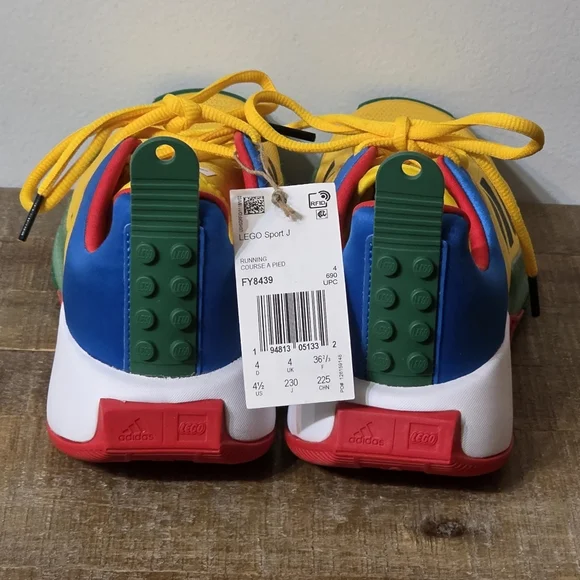 NWT Adidas x LEGO Sport J (GS) Kid's Size 4.5Y - Picture 5 of 8
